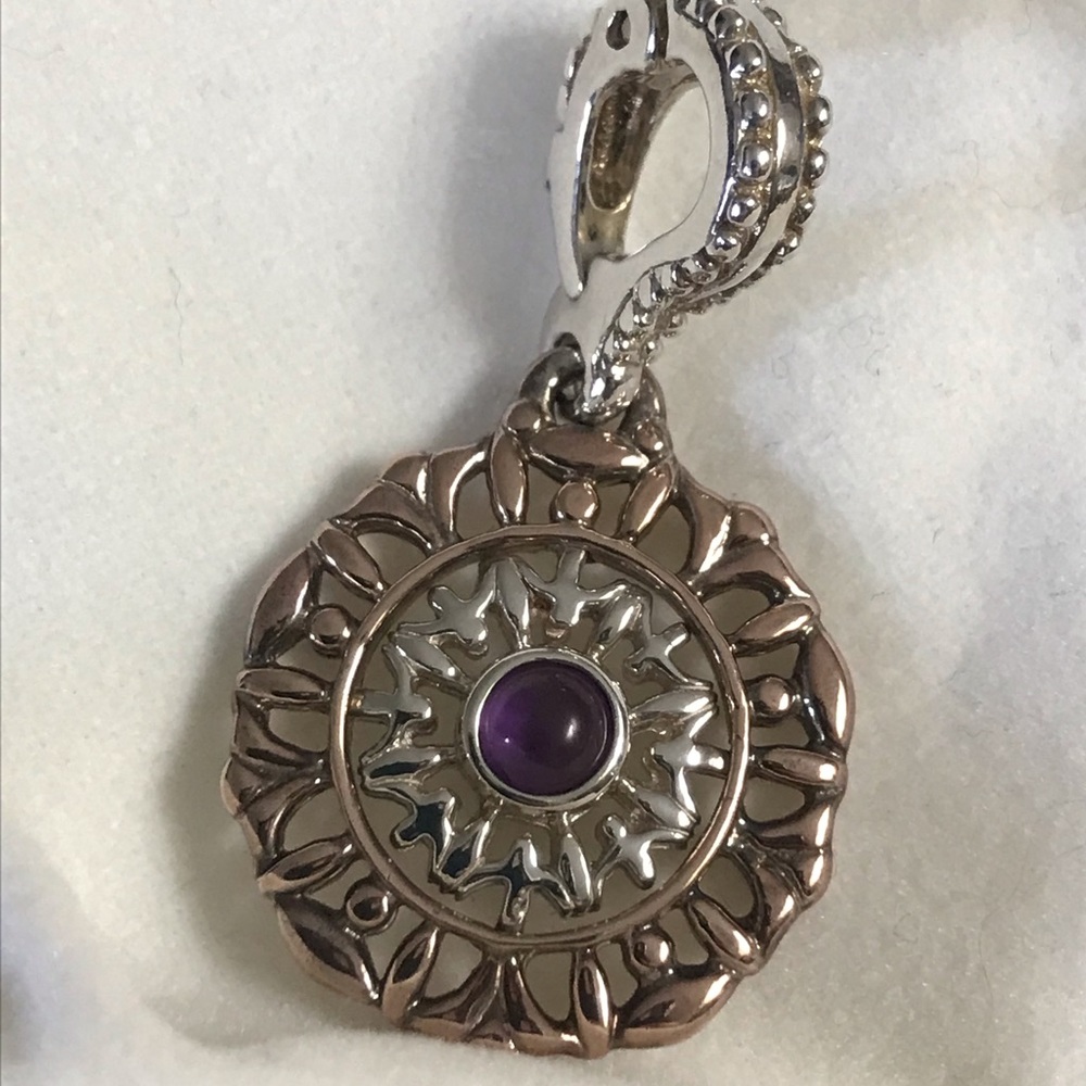 Carolyn pollack sterling reversible enhancer or charm